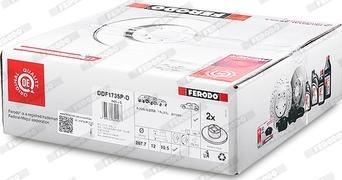 Ferodo DDF1735P-D - Гальмівний диск autocars.com.ua