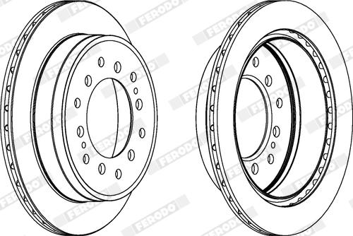 Ferodo DDF1743X - Гальмівний диск autocars.com.ua