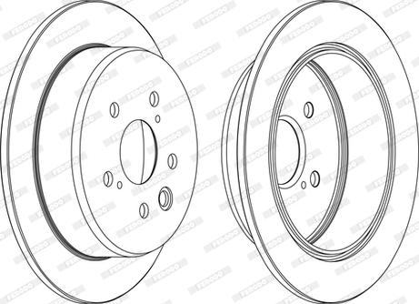 Ferodo DDF1815C-D - Гальмівний диск autocars.com.ua