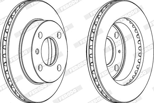 Ferodo DDF183X - Тормозной диск autodnr.net