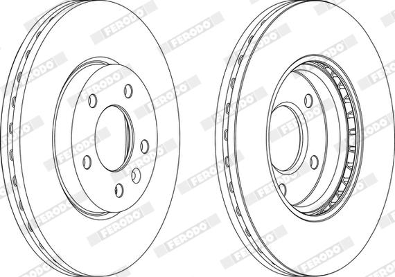 Ferodo DDF1870X - Тормозной диск avtokuzovplus.com.ua