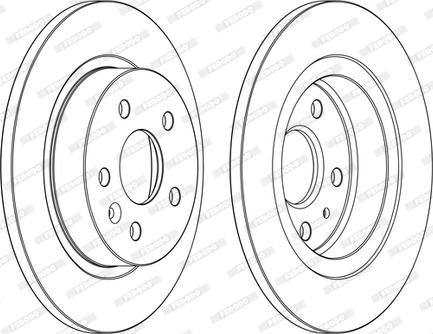 Ferodo DDF1872P-D - Гальмівний диск autocars.com.ua