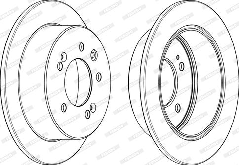 Ferodo DDF2005C - Гальмівний диск autocars.com.ua