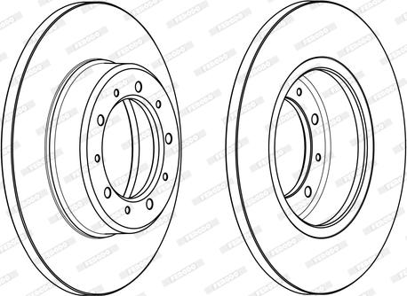 Ferodo DDF2083C - Тормозной диск avtokuzovplus.com.ua