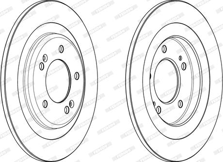 Ferodo DDF2200C - Гальмівний диск autocars.com.ua