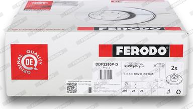 Ferodo DDF2280P-D - Гальмівний диск autocars.com.ua