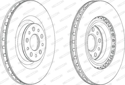 Ferodo DDF2289C - Гальмівний диск autocars.com.ua