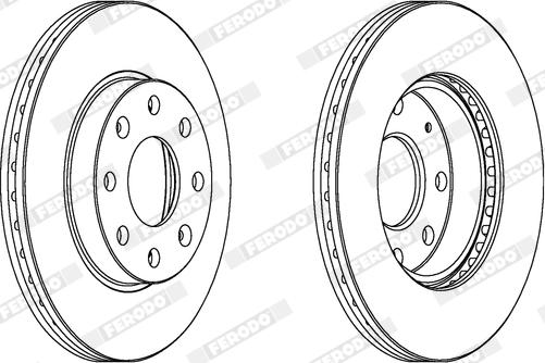 Ferodo DDF2336X - Гальмівний диск autocars.com.ua