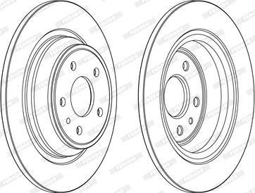 Ferodo DDF2338C - Гальмівний диск autocars.com.ua