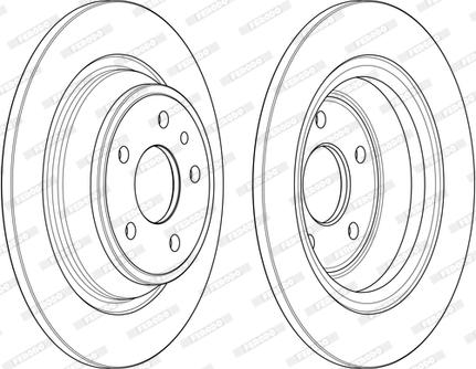 Ferodo DDF2338C - Гальмівний диск autocars.com.ua