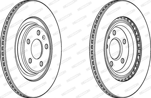 Ferodo DDF2383C - Гальмівний диск autocars.com.ua