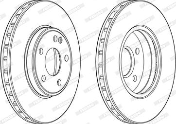 Ferodo DDF2460C - Тормозной диск autodnr.net