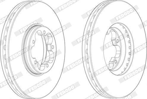 Ferodo DDF2470X - Тормозной диск avtokuzovplus.com.ua