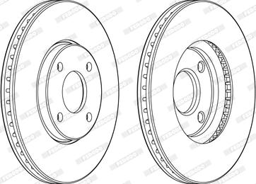 Ferodo DDF2478C - Гальмівний диск autocars.com.ua