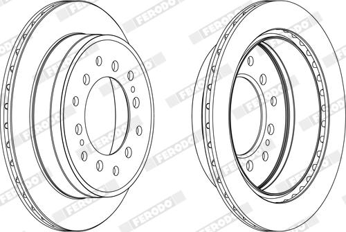 Ferodo DDF2505X - Тормозной диск avtokuzovplus.com.ua