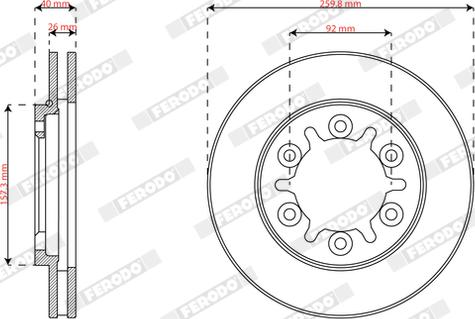 Ferodo DDF2568X - Тормозной диск autodnr.net