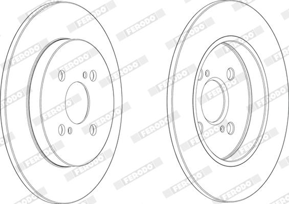 Ferodo DDF2570X - Гальмівний диск autocars.com.ua