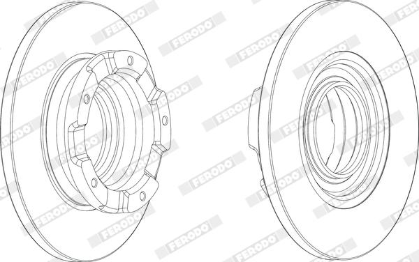 Ferodo DDF2573X - Тормозной диск avtokuzovplus.com.ua