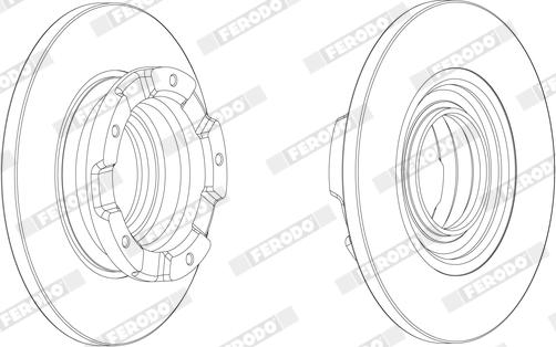 Ferodo DDF2573X - Тормозной диск autodnr.net