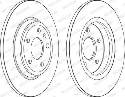 Ferodo DDF2599C - Гальмівний диск autocars.com.ua
