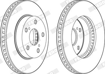 Ferodo DDF2634X - Тормозной диск autodnr.net