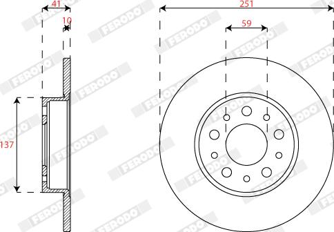 Ferodo DDF2777C - Тормозной диск avtokuzovplus.com.ua