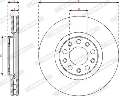 Ferodo DDF2882C - Тормозной диск autodnr.net