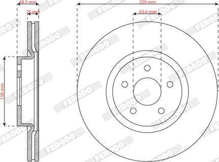 Ferodo DDF2962 - Тормозной диск autodnr.net