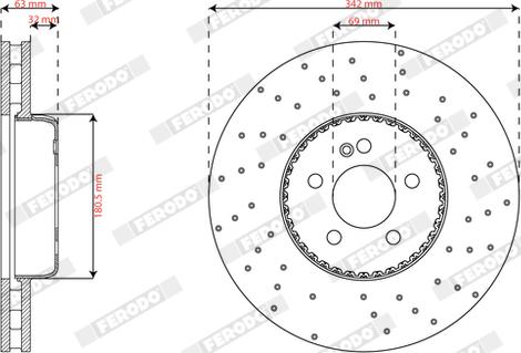 Ferodo DDF3060VC-1 - Гальмівний диск autocars.com.ua