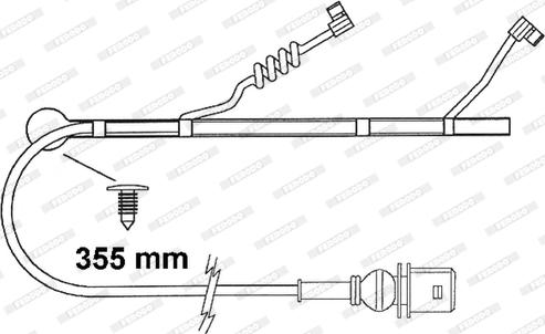Ferodo FAI163 - Сигнализатор, износ тормозных колодок avtokuzovplus.com.ua