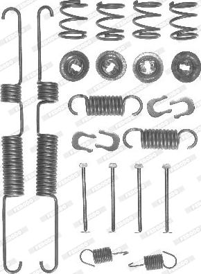 Ferodo FBA118 - Комплектуючі, барабанний гальмівний механізм autocars.com.ua
