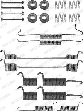 Ferodo FBA125 - Комплектующие, барабанный тормозной механизм avtokuzovplus.com.ua