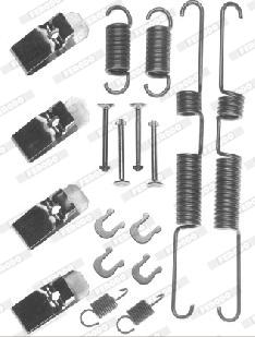 Ferodo FBA134 - Комплектуючі, барабанний гальмівний механізм autocars.com.ua