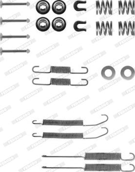 Ferodo FBA152 - Комплектующие, барабанный тормозной механизм avtokuzovplus.com.ua