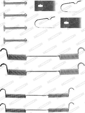 Ferodo FBA15 - Комплектуючі, барабанний гальмівний механізм autocars.com.ua