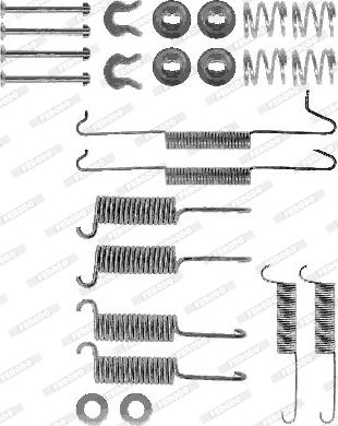 Ferodo FBA17 - Комплектуючі, барабанний гальмівний механізм autocars.com.ua