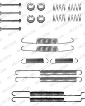 Ferodo FBA213 - Комплектующие, барабанный тормозной механизм avtokuzovplus.com.ua