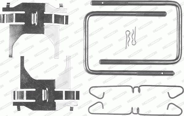 Ferodo FBA411 - Комплектуючі, колодки дискового гальма autocars.com.ua