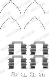 Ferodo FBA497 - Комплектуючі, колодки дискового гальма autocars.com.ua