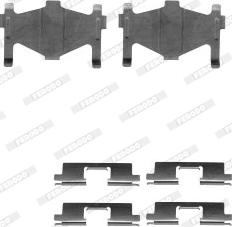 Ferodo FBA510 - Комплектуючі, колодки дискового гальма autocars.com.ua