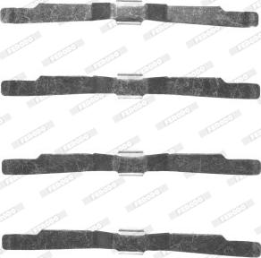 Ferodo FBA555 - Комплектуючі, колодки дискового гальма autocars.com.ua