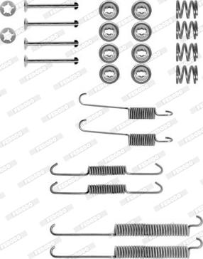Ferodo FBA56 - Комплектующие, барабанный тормозной механизм autodnr.net