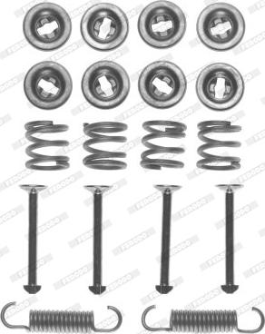 Ferodo FBA92 - Комплектуючі, барабанний гальмівний механізм autocars.com.ua