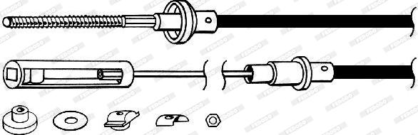 Ferodo FCC421120 - Трос, управління зчепленням autocars.com.ua