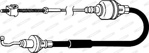 Ferodo FCC422086 - Трос, управління зчепленням autocars.com.ua