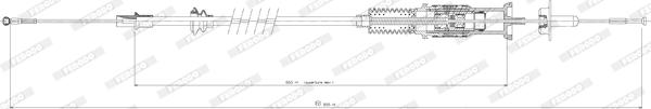 Ferodo FCC422655 - Трос, управління зчепленням autocars.com.ua