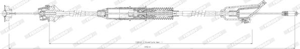 Ferodo FCC422738 - Трос, управління зчепленням autocars.com.ua