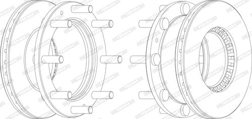 Ferodo FCR107A - Тормозной диск avtokuzovplus.com.ua