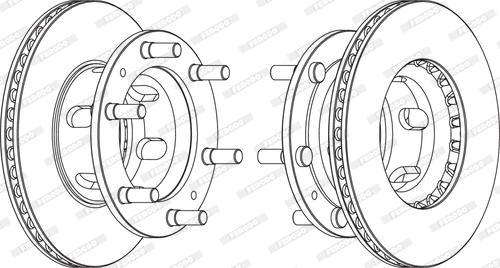 Ferodo FCR108A - Гальмівний диск autocars.com.ua