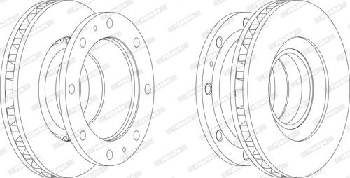 Ferodo FCR110A - Тормозной диск avtokuzovplus.com.ua